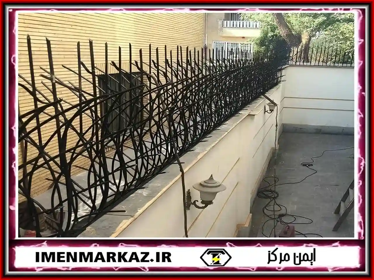 کیفیت نرده بالای دیوار کیفیت نرده بالای دیوار