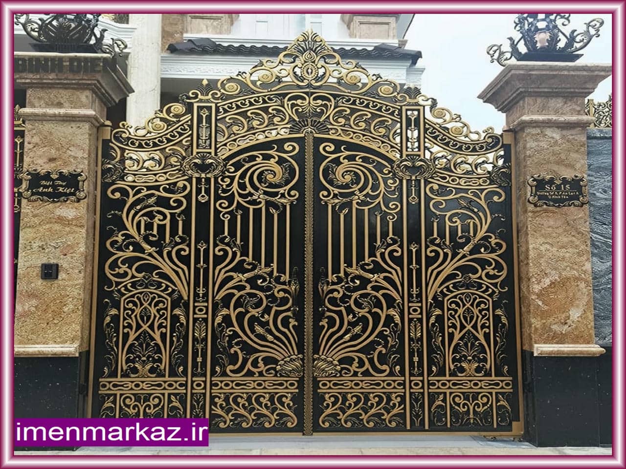 درب فلزی و فرفورژه برای حیاط و ورودی ساختمان