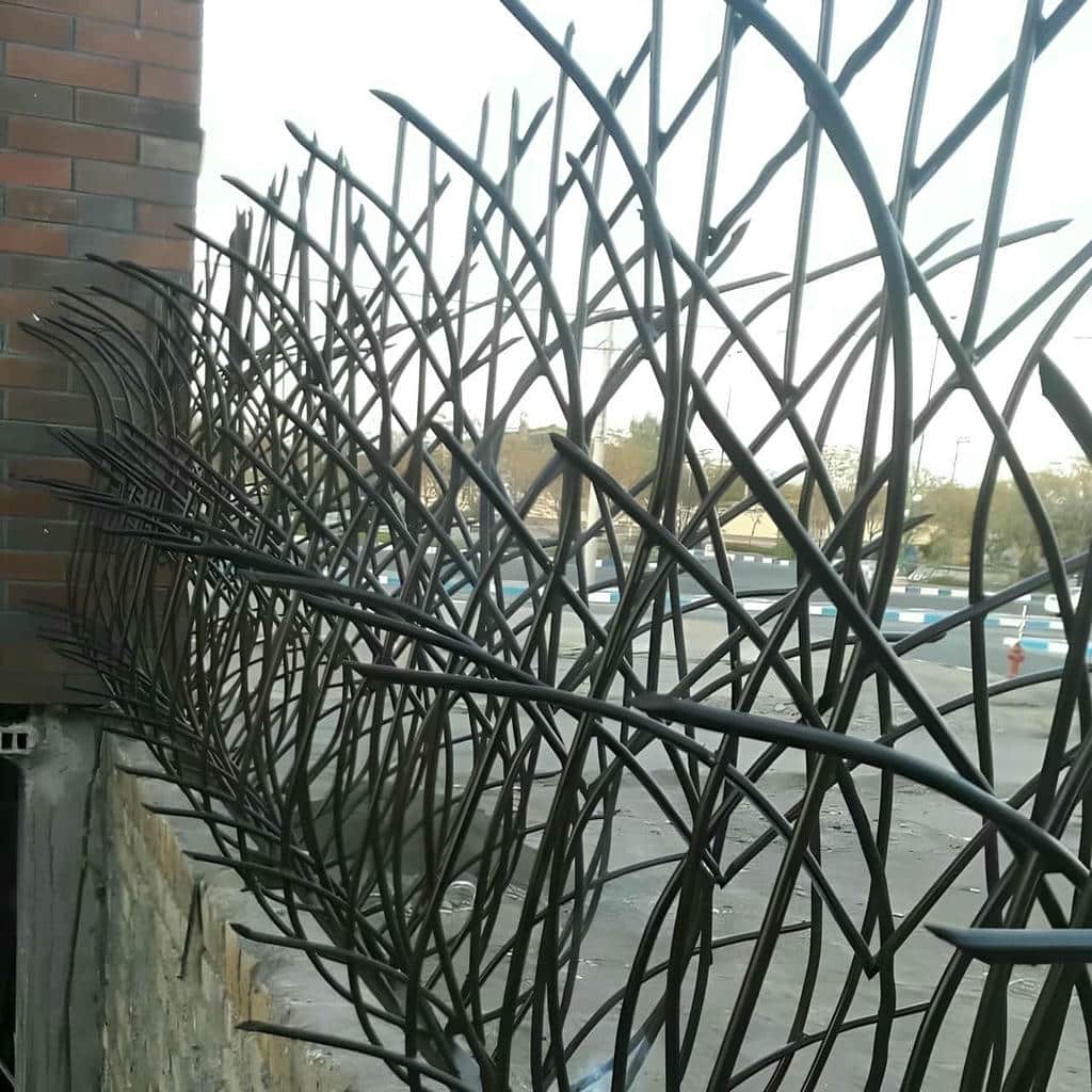 fence-wall-protection-deer-antler-spear-aeo نرده حفاظ فلزی دیوار