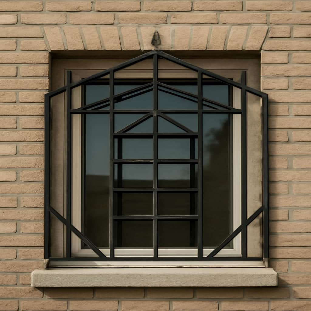 نصب حفاظ پنجره هندسی مدرن در فردیس کرج