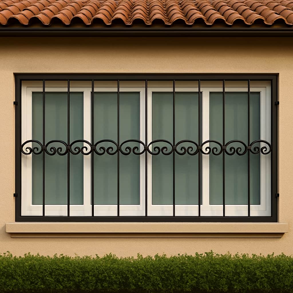 نصب حفاظ پنجره مدرن هندسی در مریوان