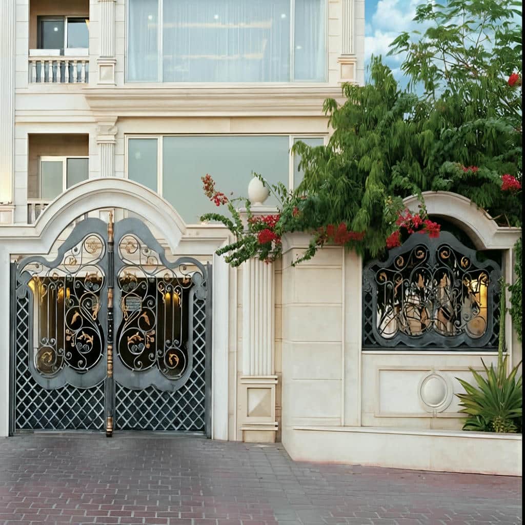 قیمت درب حیاط فرفورژه ضدزنگ در بومهن