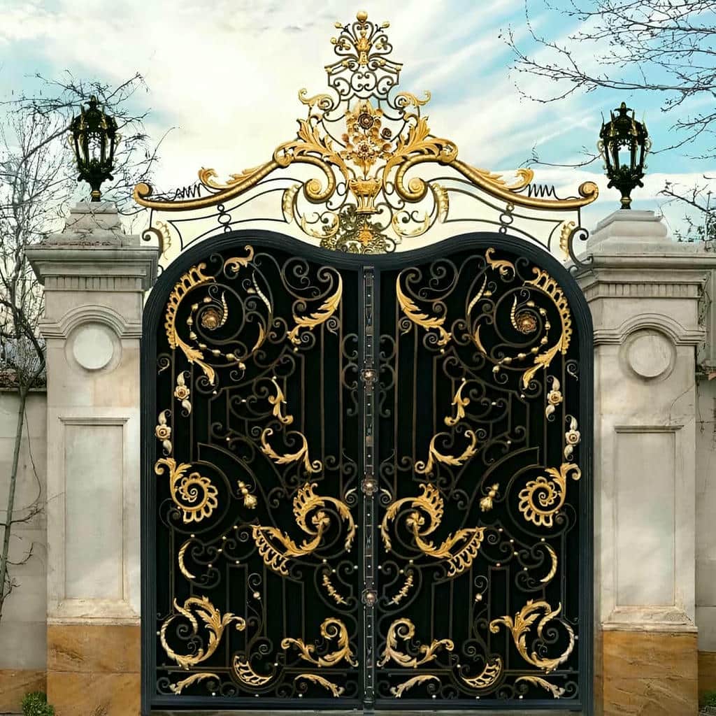 خرید درب حیاط فرفورژه مدرن در ایرانشهر