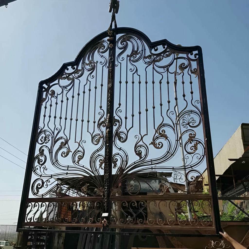کارخانه درب حیاط فرفورژه ورق فولادی در کرمانشاه
