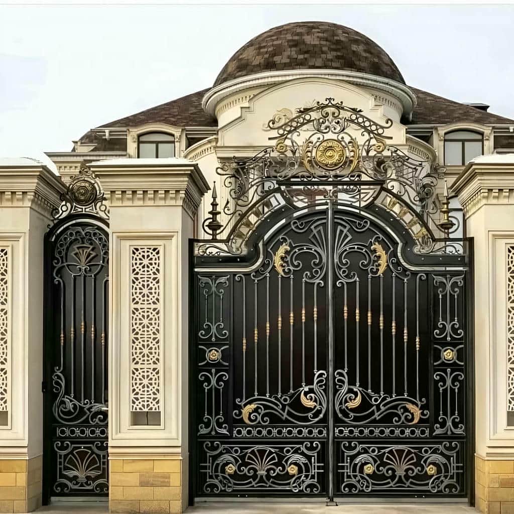 قیمت درب حیاط فرفورژه مینیمال در اندیشه