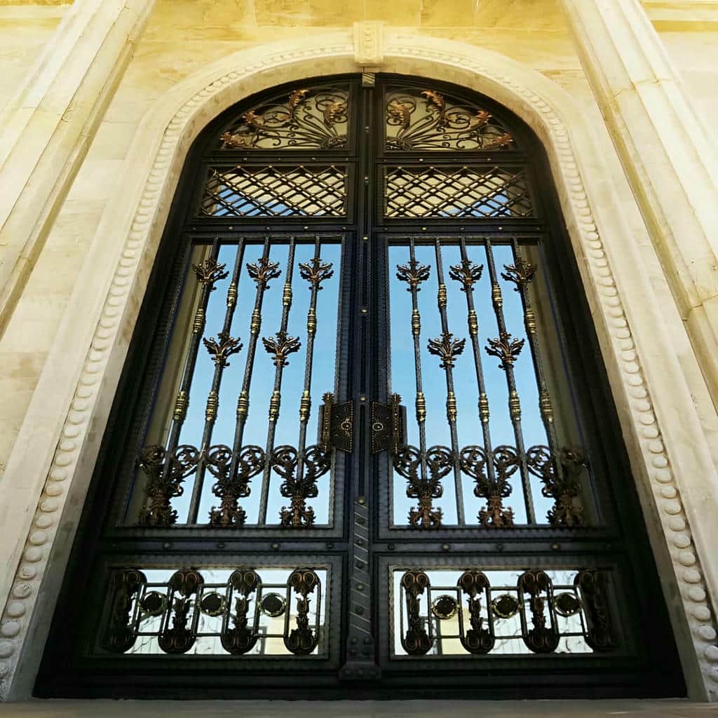 خرید درب حیاط فرفورژه مدرن در قزوین