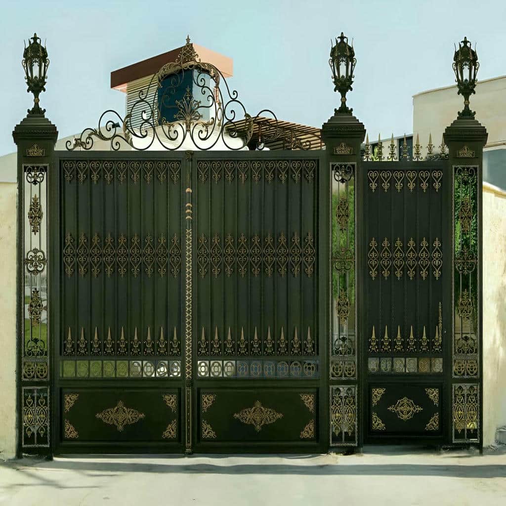 خرید درب حیاط فرفورژه ضدزنگ در محمودآباد