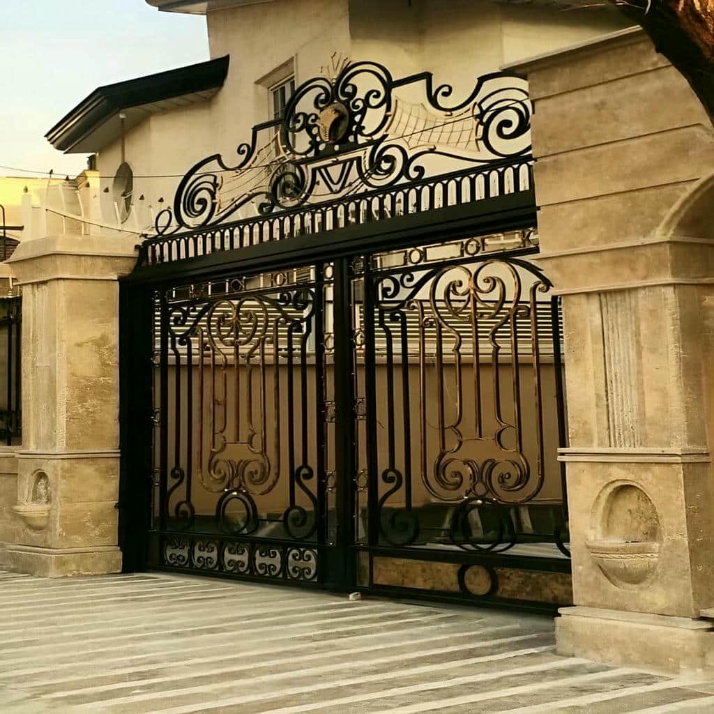 قیمت درب حیاط فرفورژه مدرن در طالقان