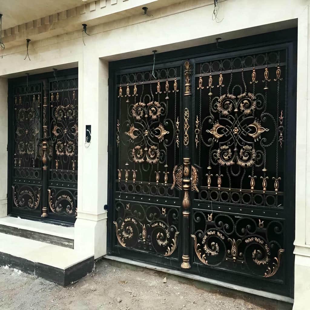 کارخانه درب حیاط فرفورژه ورق فولادی در بابل