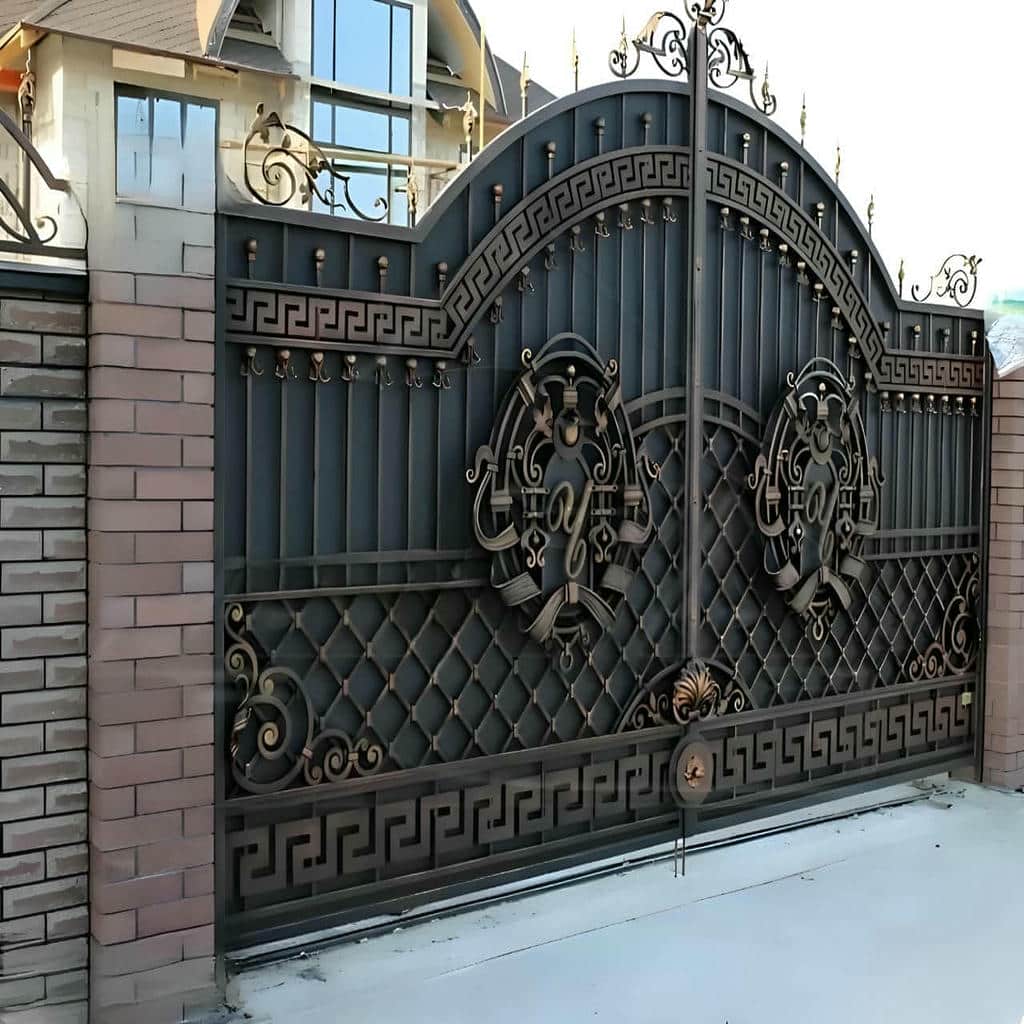 کارخانه درب حیاط فرفورژه ورق فولادی در کردان