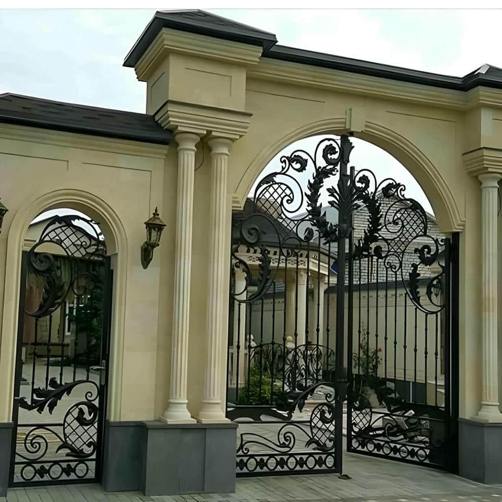 خرید درب حیاط فرفورژه مدرن در مشهد