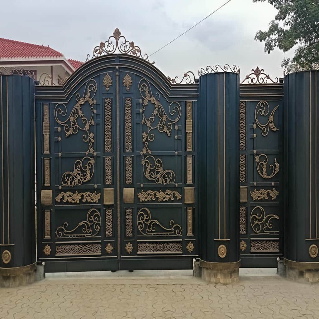 خرید درب حیاط فرفورژه ویلایی در محمدشهر