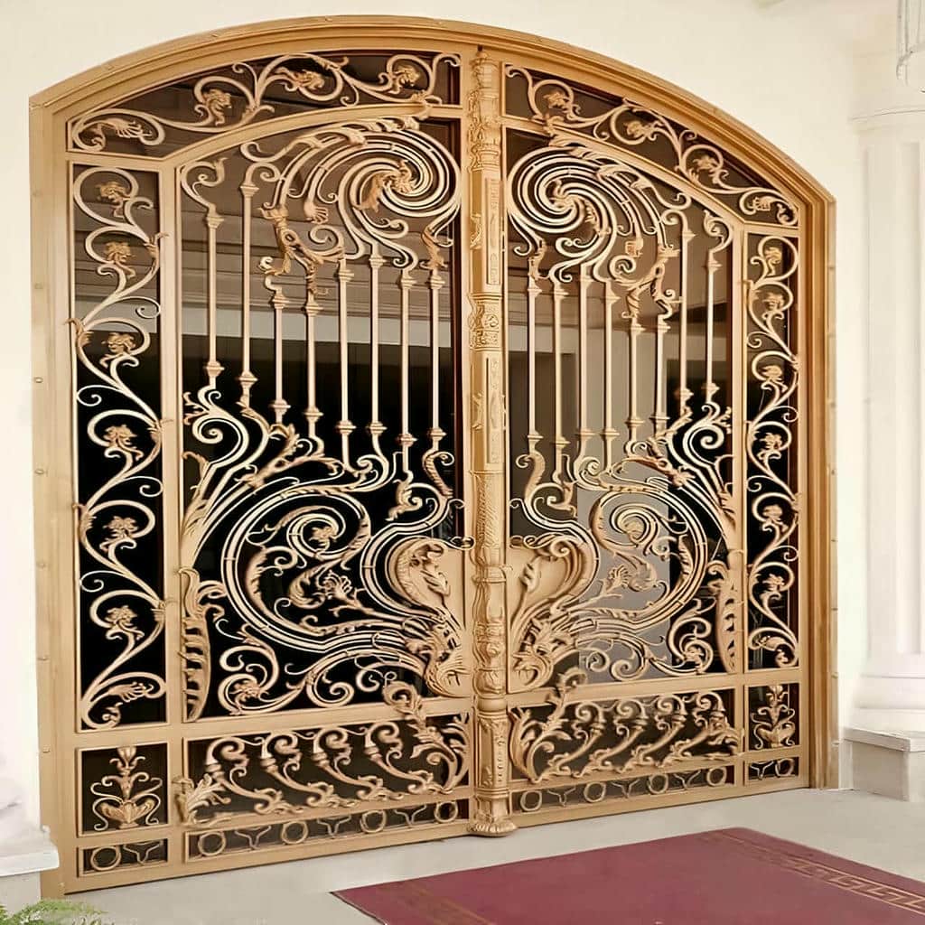 درب حیاط فرفورژه در چالوس