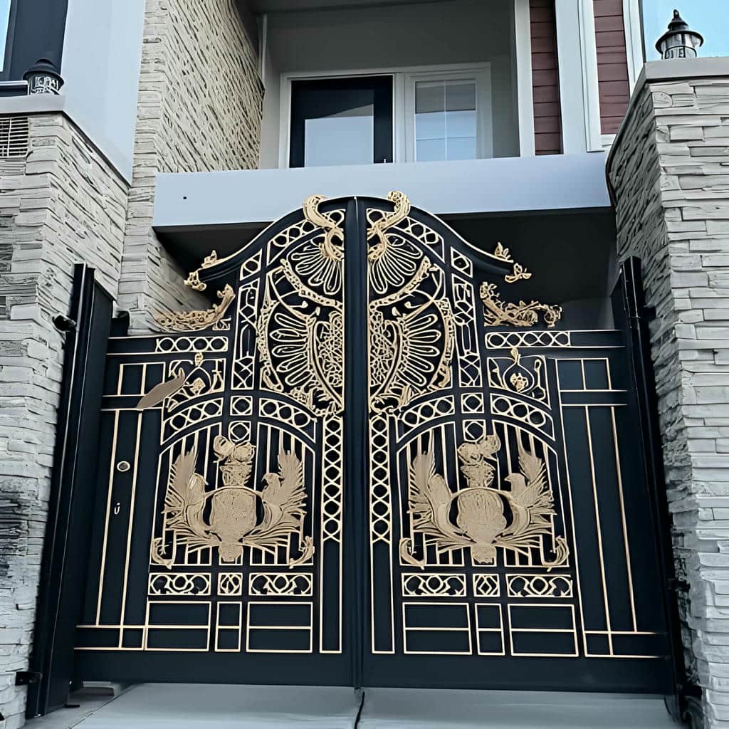 قیمت درب حیاط فرفورژه کلاسیک در قزوین