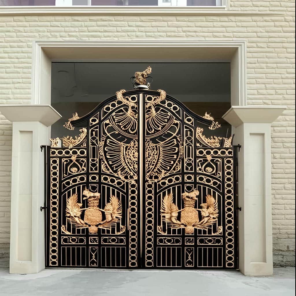 فروش درب حیاط فرفورژه پروفیل سنگین در تبریز