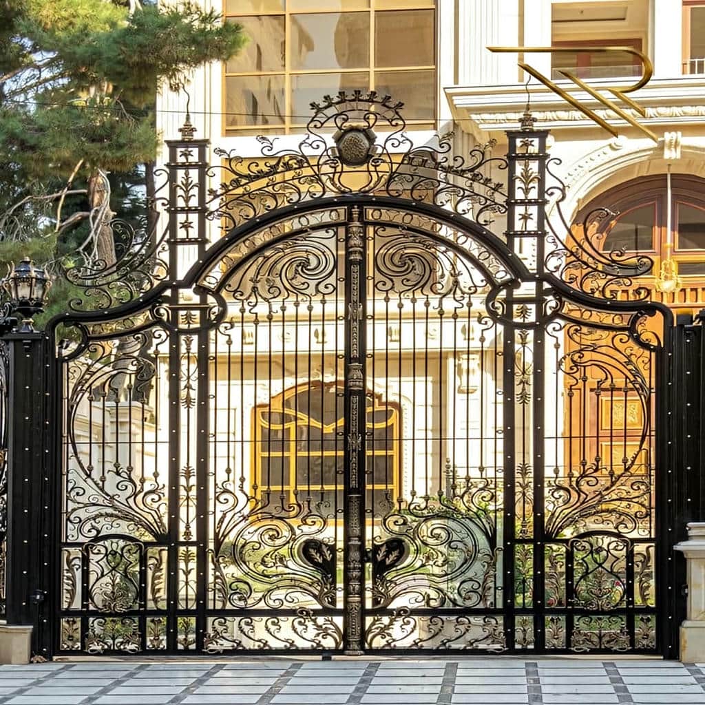 فروش درب حیاط فرفورژه ضدزنگ در لواسان