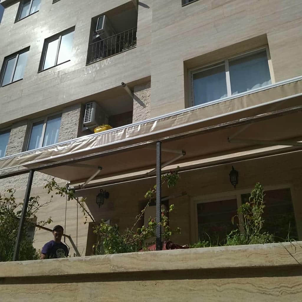 قیمت سایبان برقی پارچه مقاوم در تبریز