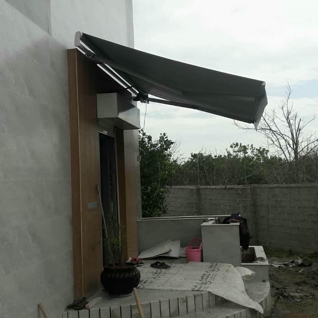 کارخانه سایبان برقی بازو آلومینیومی در عظیمیه کرج