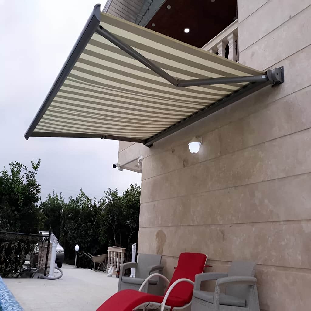 قیمت سایبان برقی پارچه مقاوم UV در شهرکرد