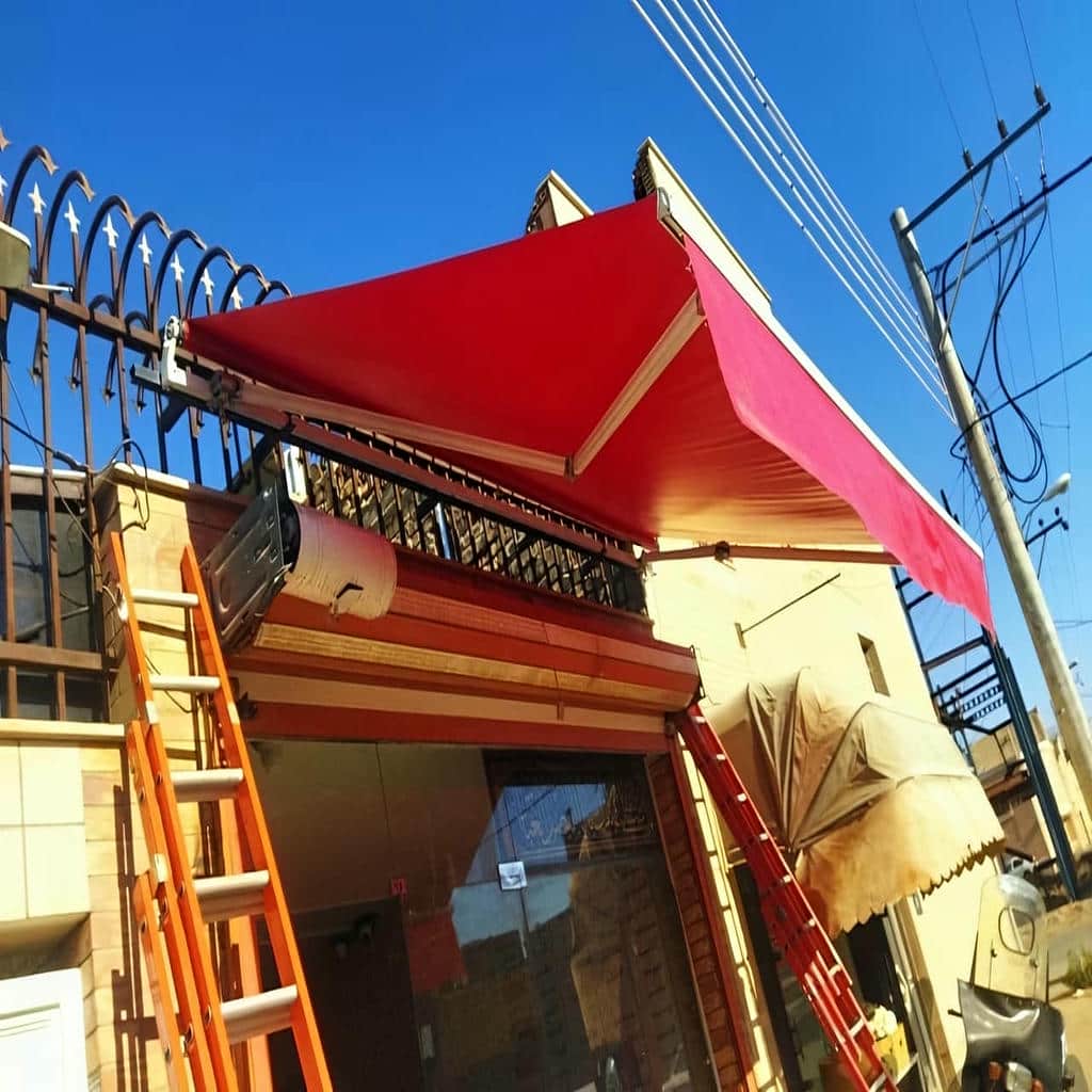 سایبان برقی در سیرجان