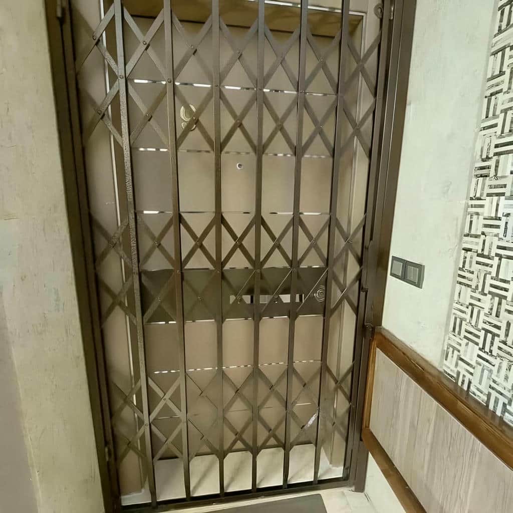 قیمت درب آکاردئونی ضد سرقت قفل ضدبرش در قزوین