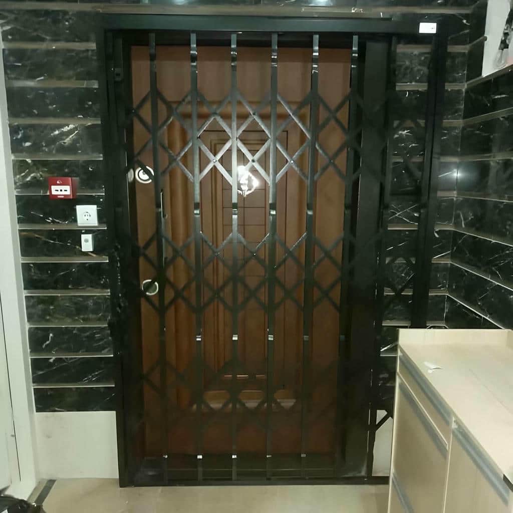 قیمت درب آکاردئونی ضد سرقت سه گل در گنبدکاووس