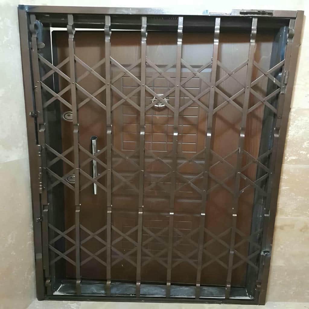 خرید درب آکاردئونی ضد سرقت رنگ کورهای در استان خوزستان