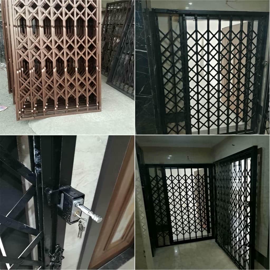 فروش درب آکاردئونی ضد سرقت تمام گل در استان گلستان