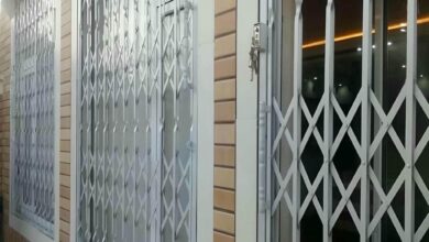 درب آکاردئونی ضد سرقت در آبسرد