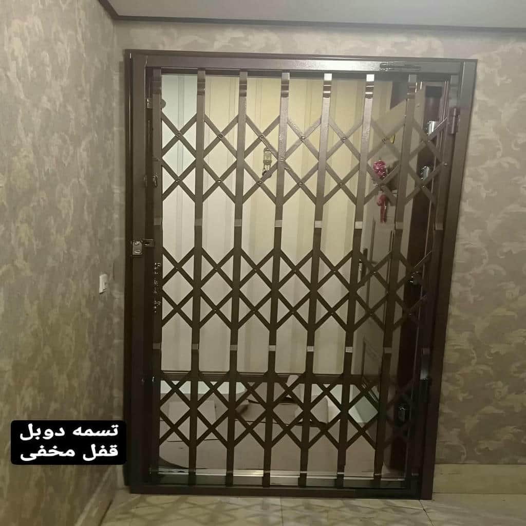 قیمت درب آکاردئونی ضد سرقت پروفیل سنگین عظیمیه کرج