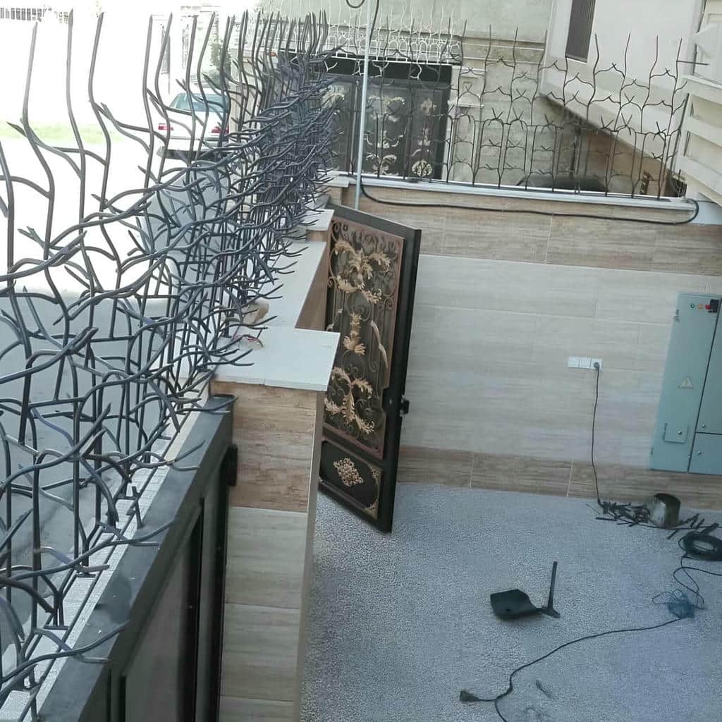 نصب حفاظ شاخ گوزنی میلگرد استاندارد در ایرانشهر