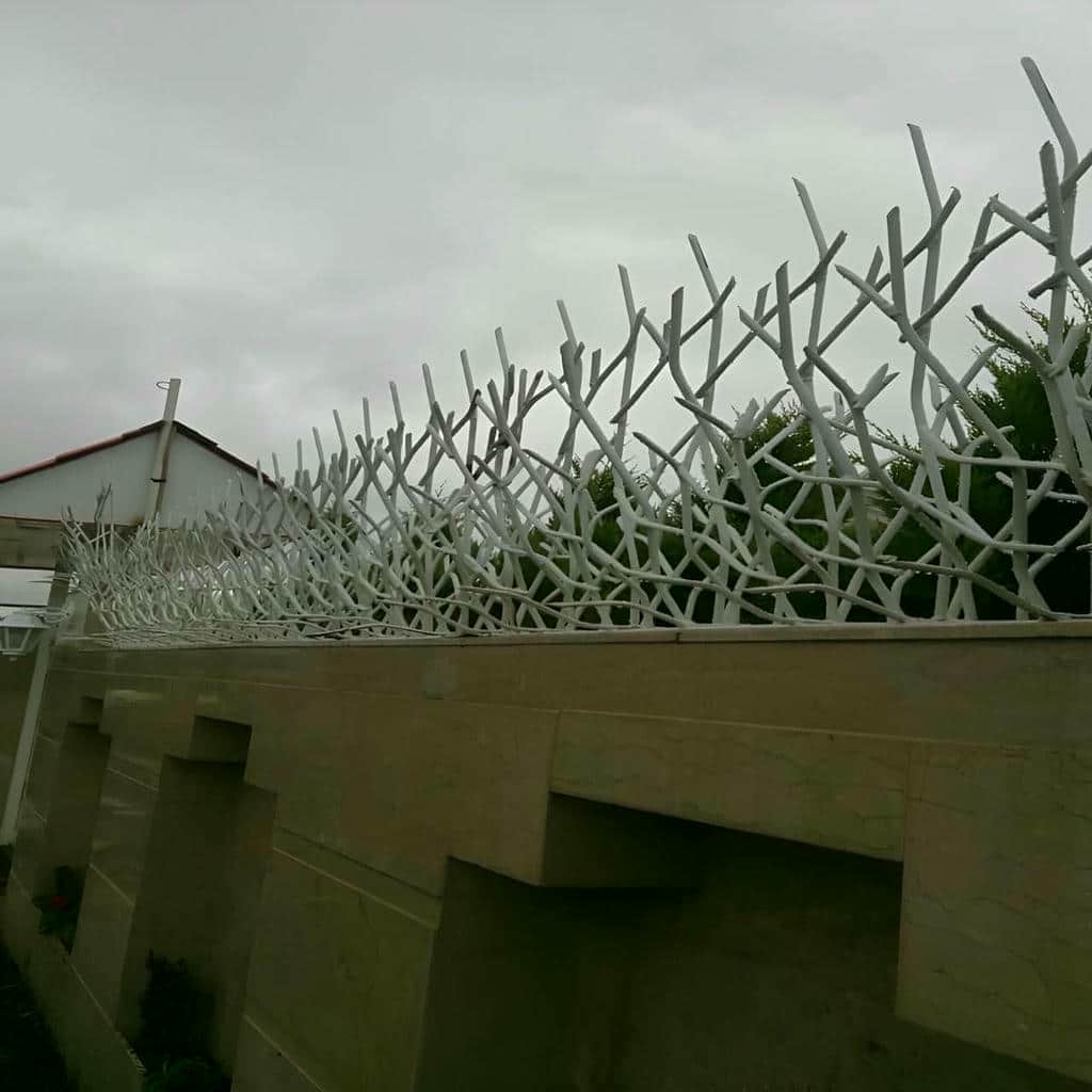 نصب حفاظ شاخ گوزنی رنگ کوره ای در نظرآباد