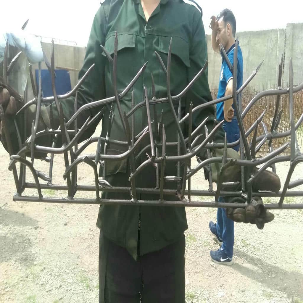 نصب حفاظ شاخ گوزنی رنگ کوره ای در ایلام