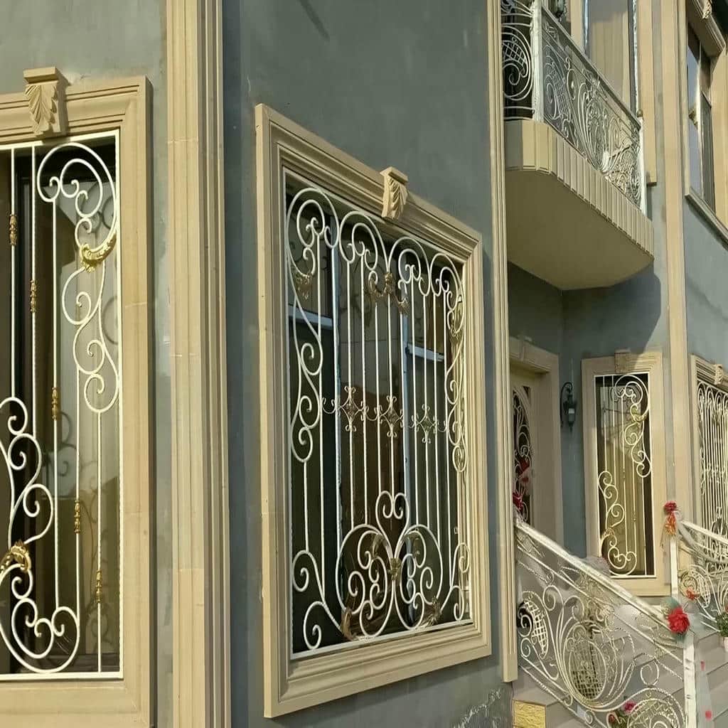 نصب حفاظ پنجره هندسی مدرن در اندیشه