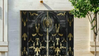 درب حیاط فرفورژه در ساوه