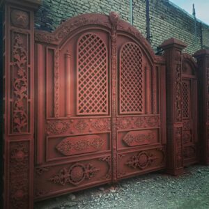درب حیاط فرفورژه در کیش