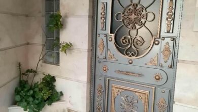 درب حیاط فرفورژه در قم