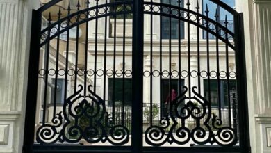 درب حیاط فرفورژه در همدان