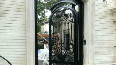 درب حیاط فرفورژه در بندر دیلم