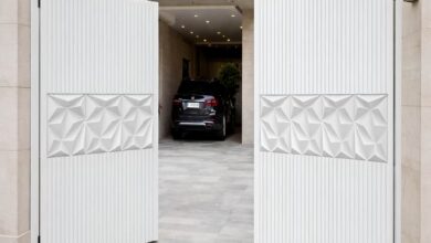 درب حیاط ویلا مدل فلزی فرفورژه 546