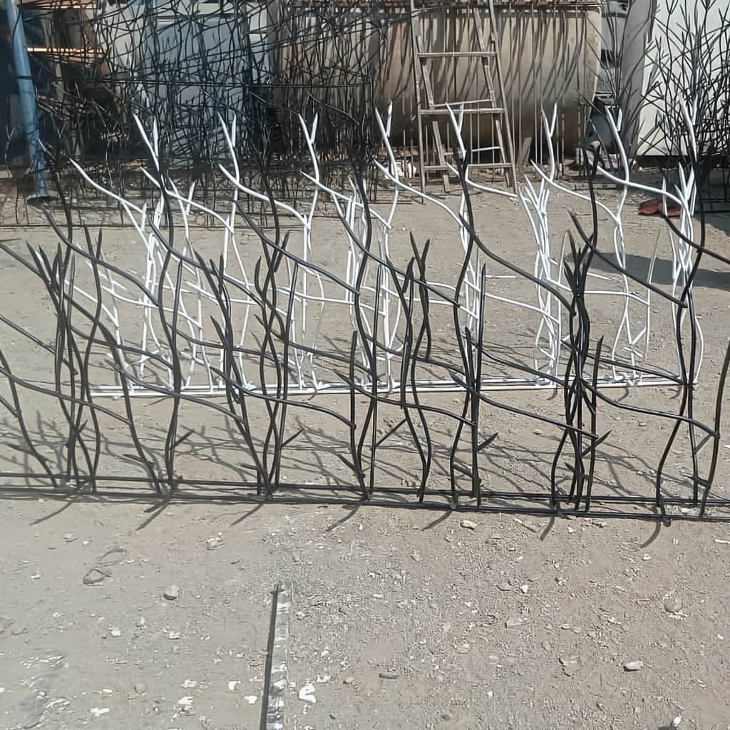 حفاظ روی دیوار با جوشکاری تمیز در اتصال قطعات