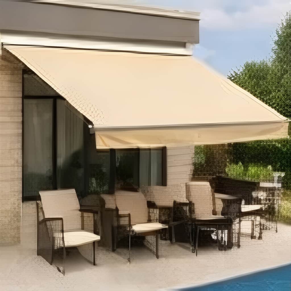 سایبان برقی مغازه با چاپ تمیز روی پارچه سایبان برقی مغازه با چاپ تمیز روی پارچه