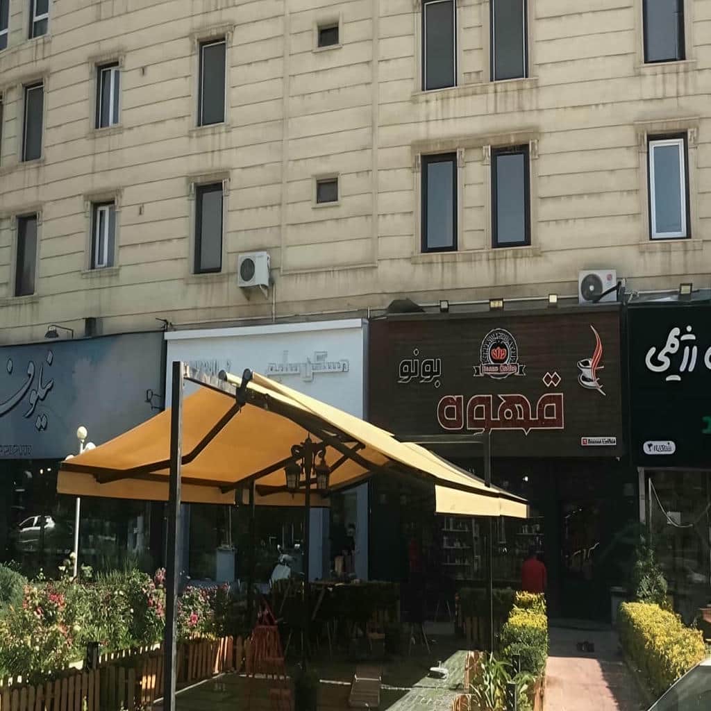 سایبان برقی ضد UV با رنگ هماهنگ برای کاهش گرما