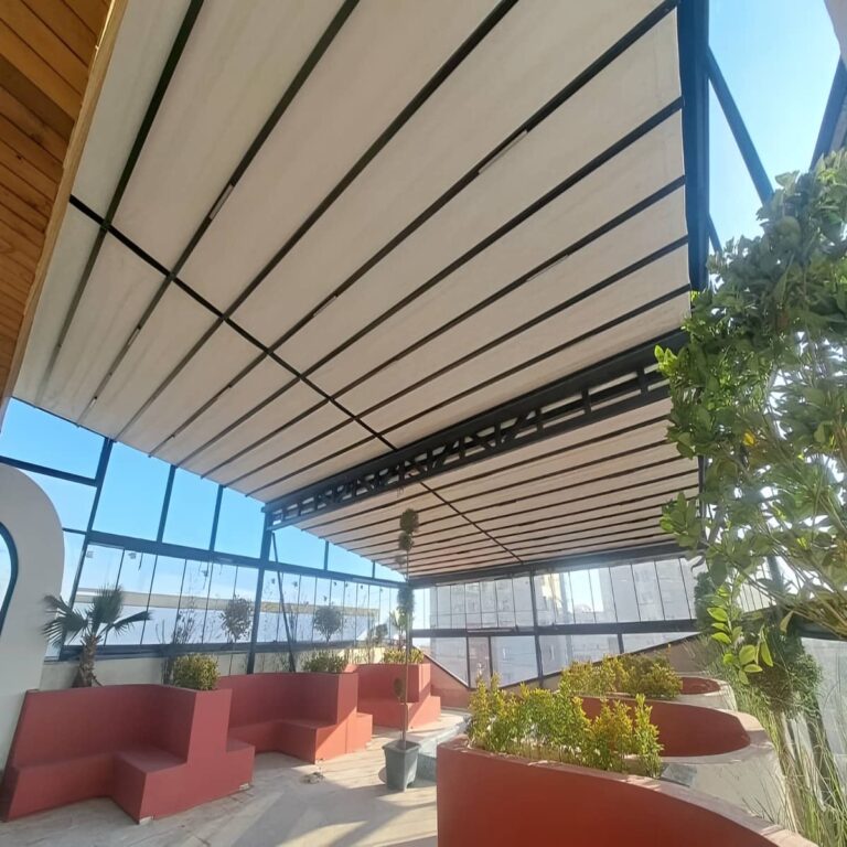 سقف برقی کاربردی حیاط
