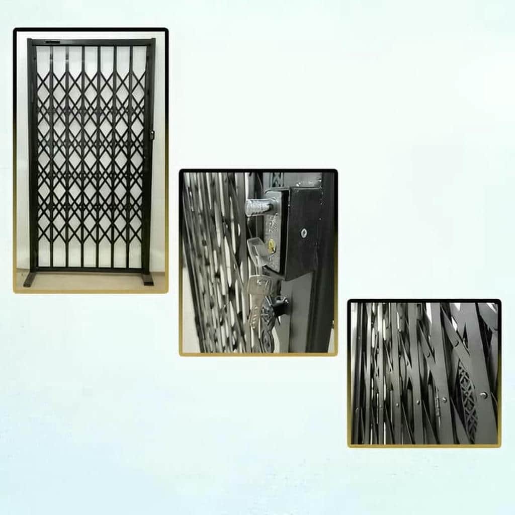 سفارش درب آکاردئونی پنج گل دوبل برای واحد همکف