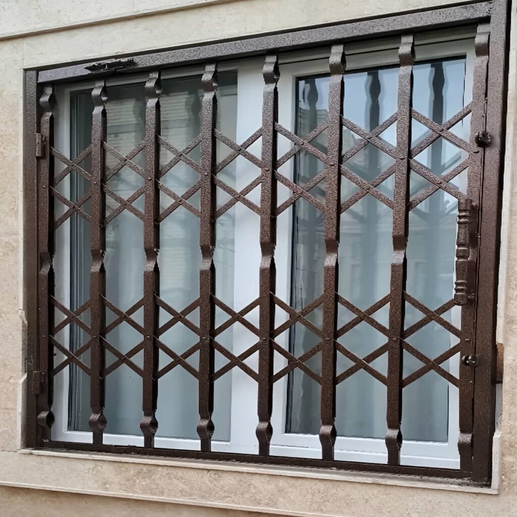 اجرای حفاظ آکاردئونی لوزی تسمه پهن برای دهانه عریض