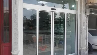 14 طرح درب اتوماتیک شیشه ای پرتردد مجتمع