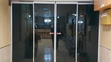 13 مدل درب شیشه‌ای لمینت اتوماتیک لابی