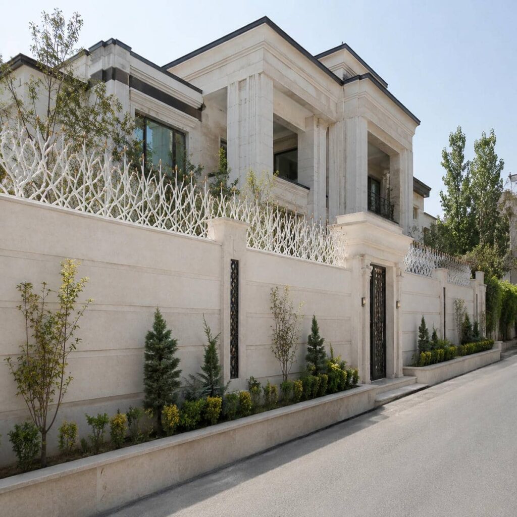 اجرای حفاظ میلگرد آجدار کم‌عرض کنار پارکینگ