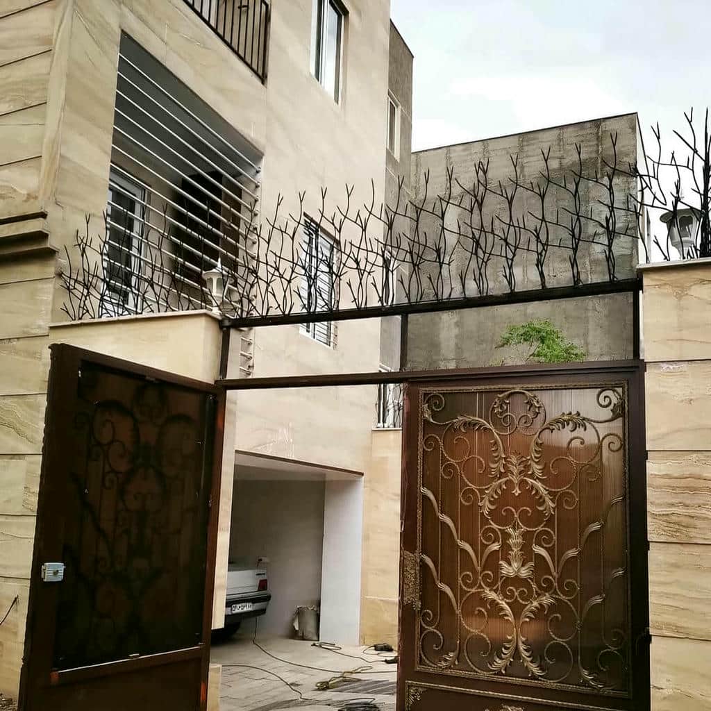 ساخت حفاظ لیلیوم میلگردی برای ورودی ویلا
